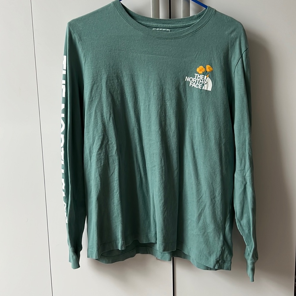 Northface Tee shirt, Turquoise, Womens Size L